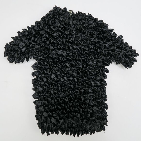 Vintage 90s Black Bubble Popcorn Shirt - Picture 6 of 7